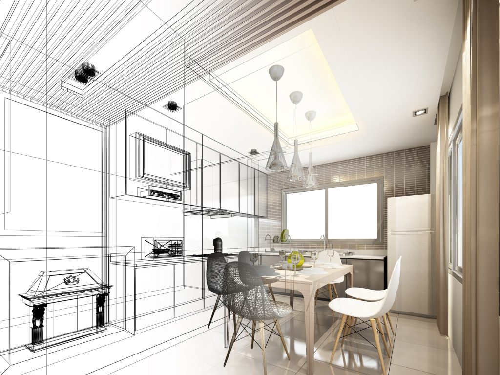 A contractor or interior designer can produce a blueprint of your new kitchen 