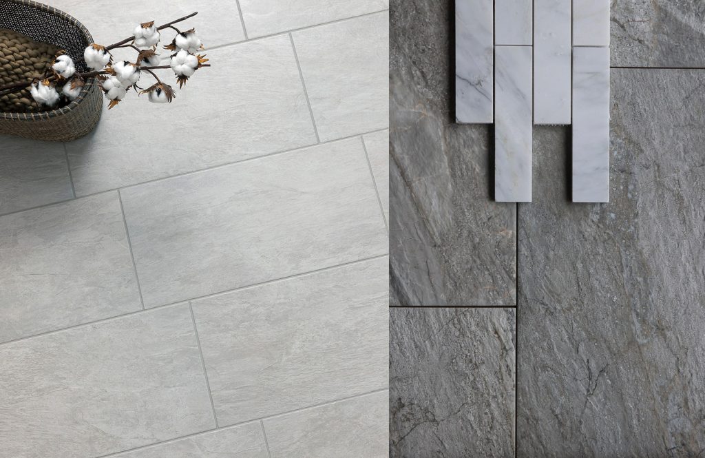 Geotech Grigio and Utah Granite 12x24 Italian Porcelain tiles