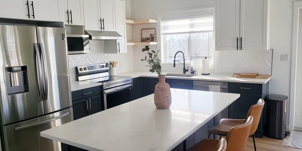 Duo Ventures: Kitchen Update: Grouting & Caulking Subway Tile Backsplash